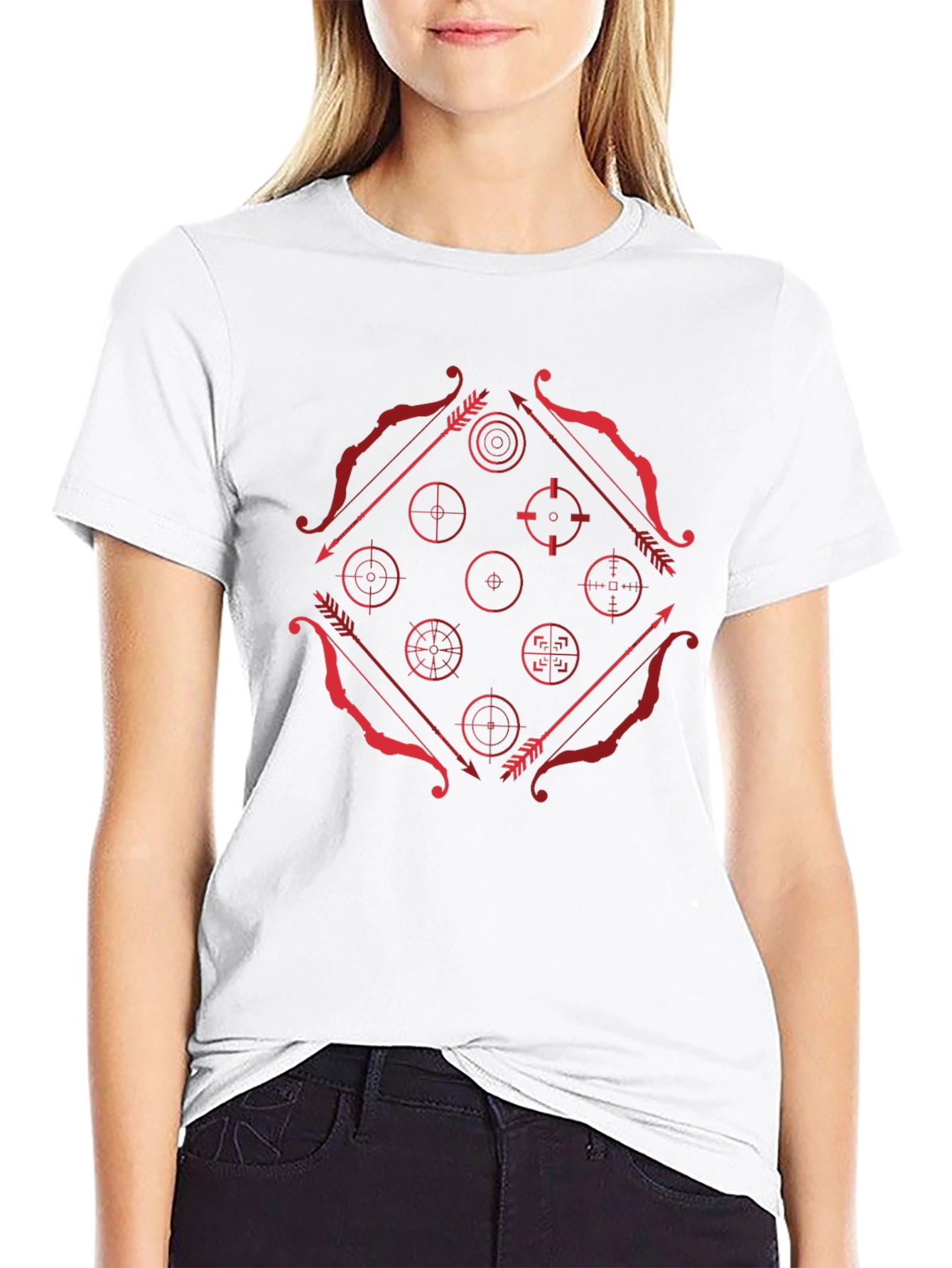 Archery Target Graphic Tee - Mens Black T-Shirt