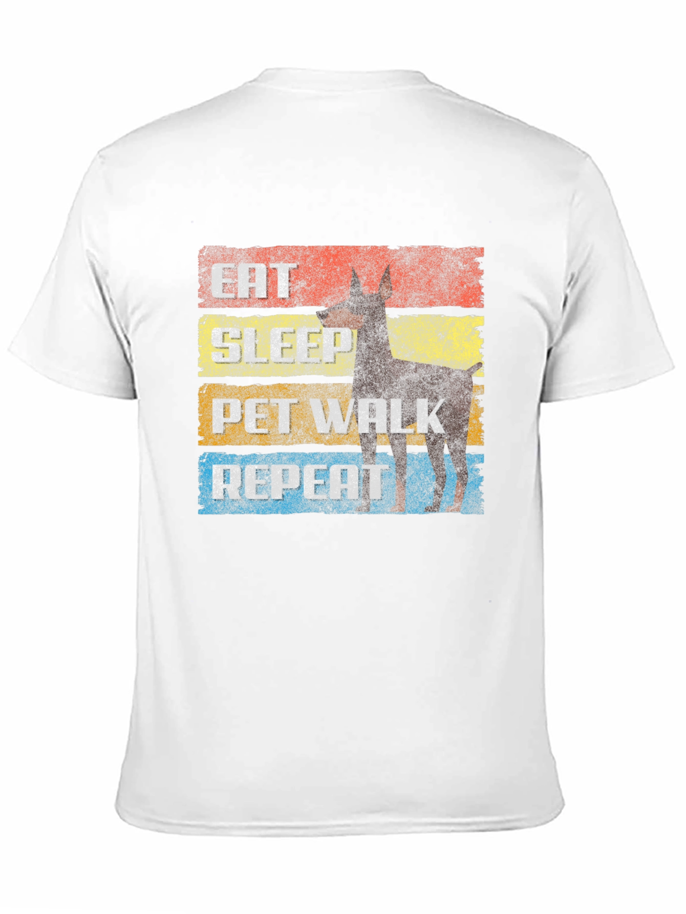 Eat Sleep Pet Walk Repeat Graphic Tee