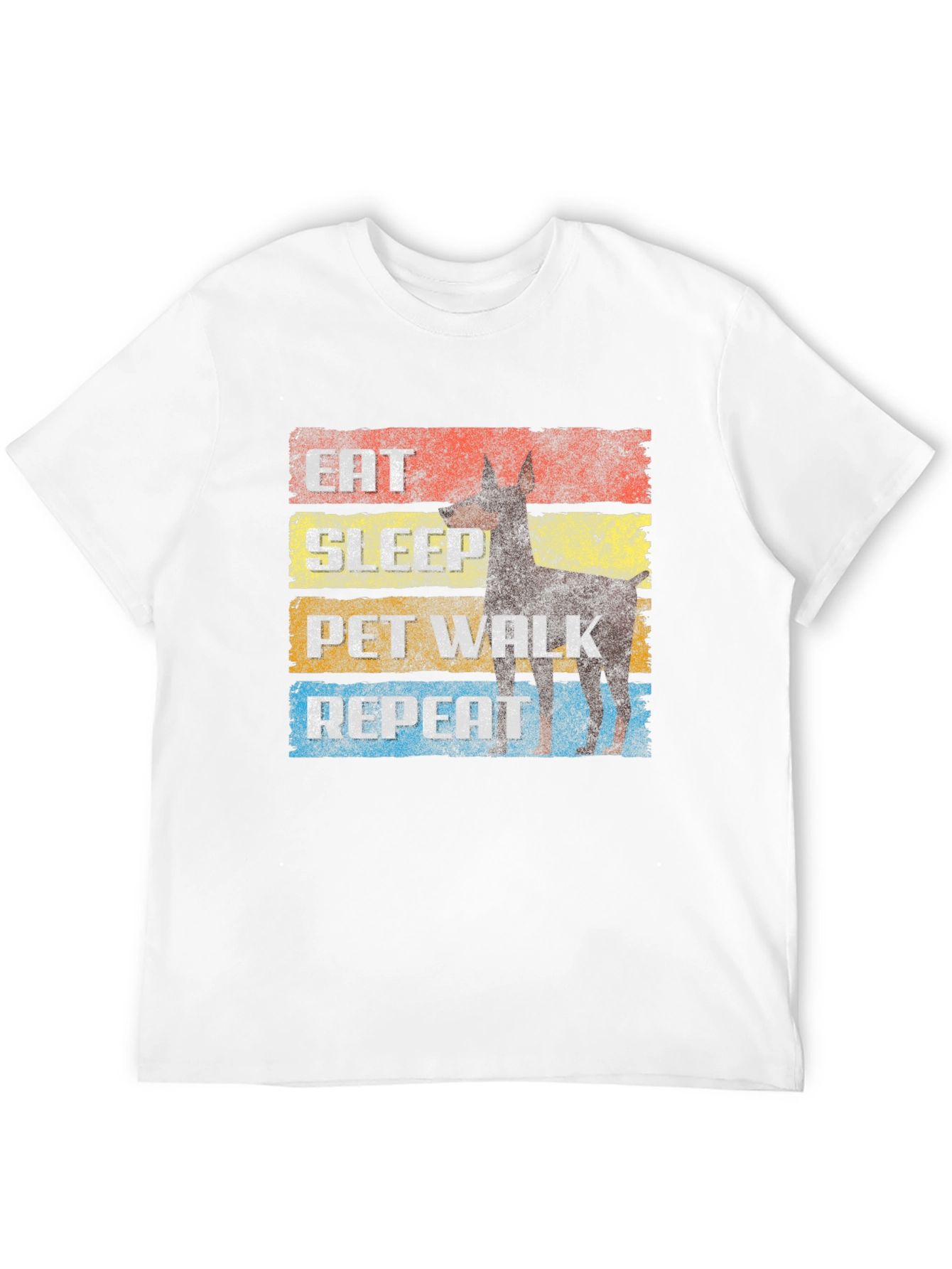 Eat Sleep Pet Walk Repeat Graphic Tee