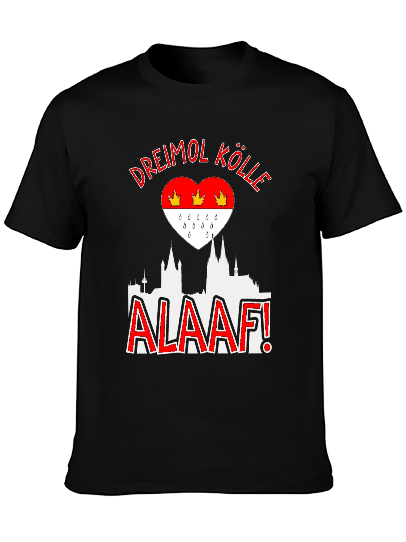 Dreimol Kölle Alaaf T-Shirt Cologne Germany