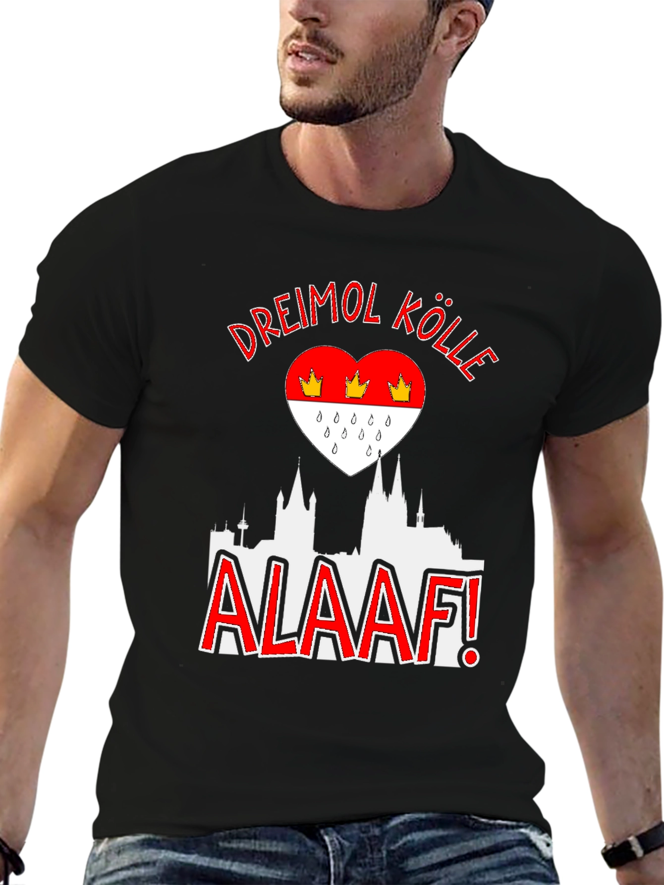 Dreimol Kölle Alaaf T-Shirt Cologne Germany