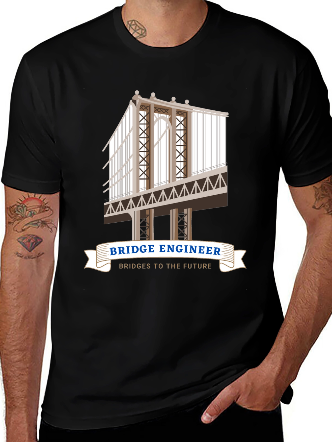 Bridge Engineer Graphic T-Shirt