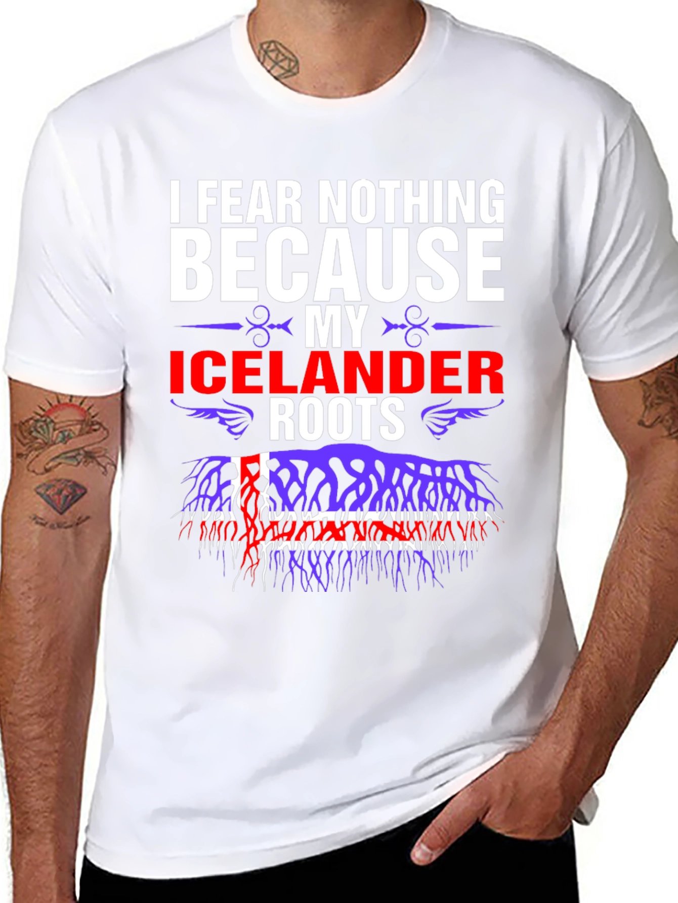 I Fear Nothing Icelandic Roots Graphic T-Shirt