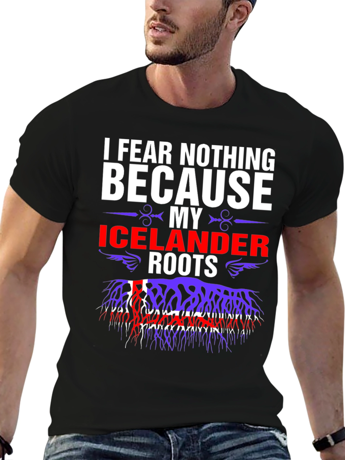 I Fear Nothing Icelandic Roots Graphic T-Shirt