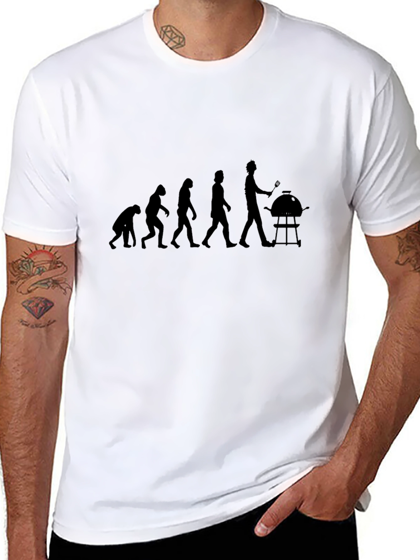 Evolution of BBQ Black T-Shirt