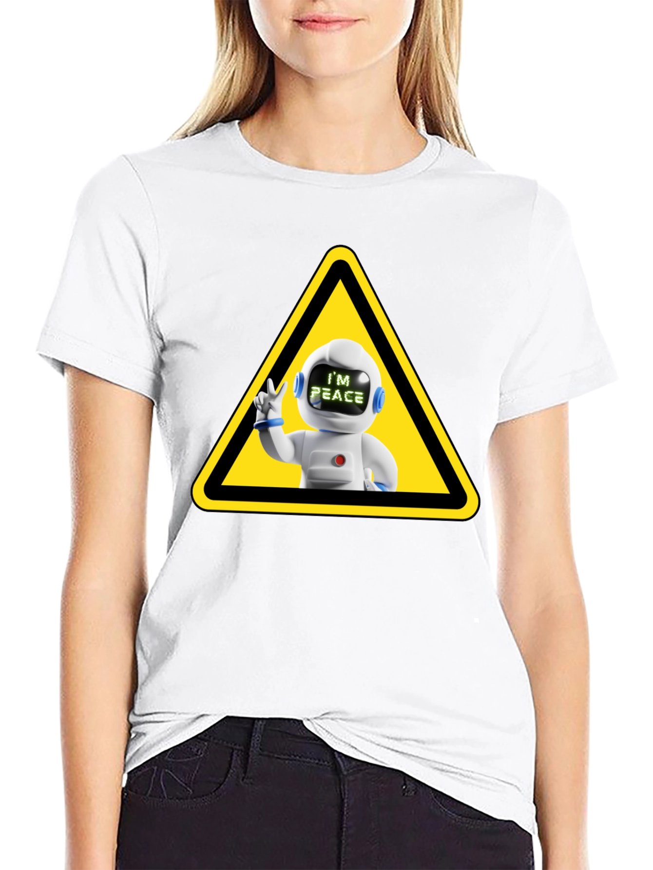 Peace Robot T-Shirt: Cool Graphic Tee