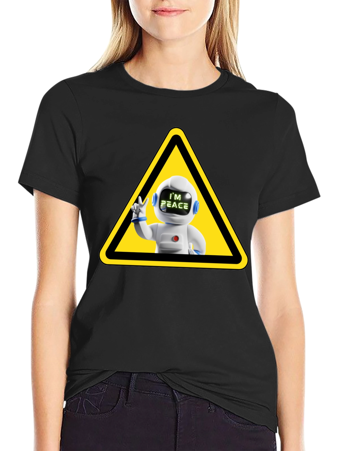 Peace Robot T-Shirt: Cool Graphic Tee