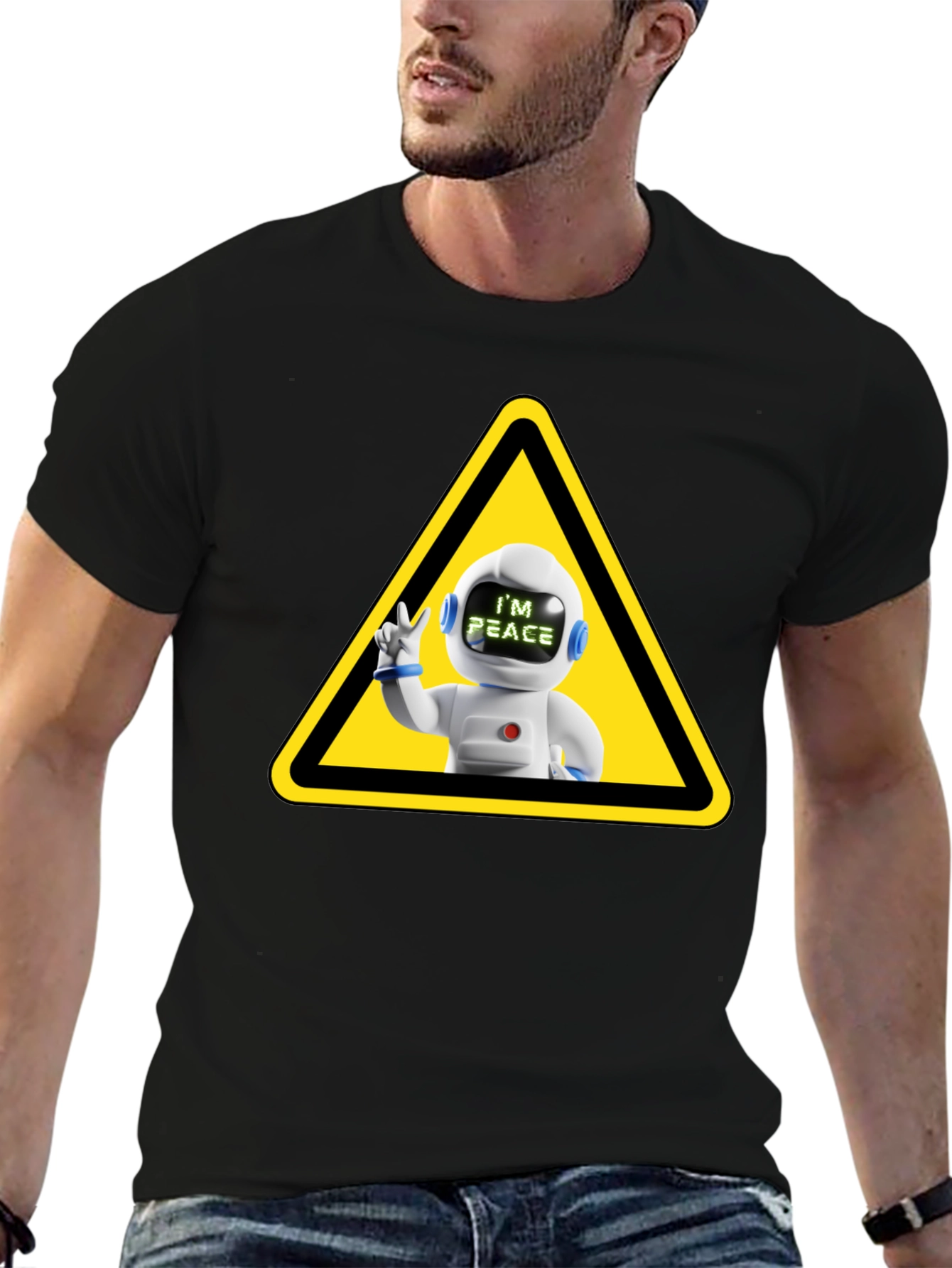 Peace Robot T-Shirt: Cool Graphic Tee