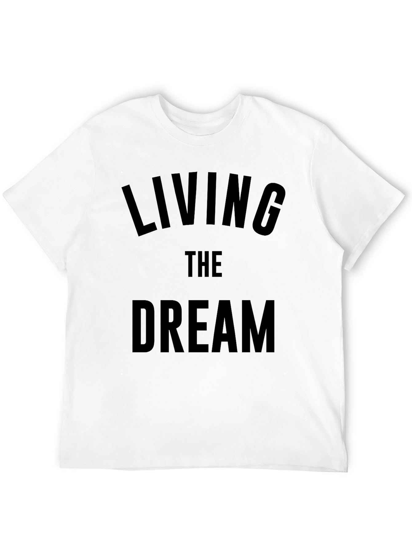 Living The Dream Graphic Tee - Mens Black T-Shirt