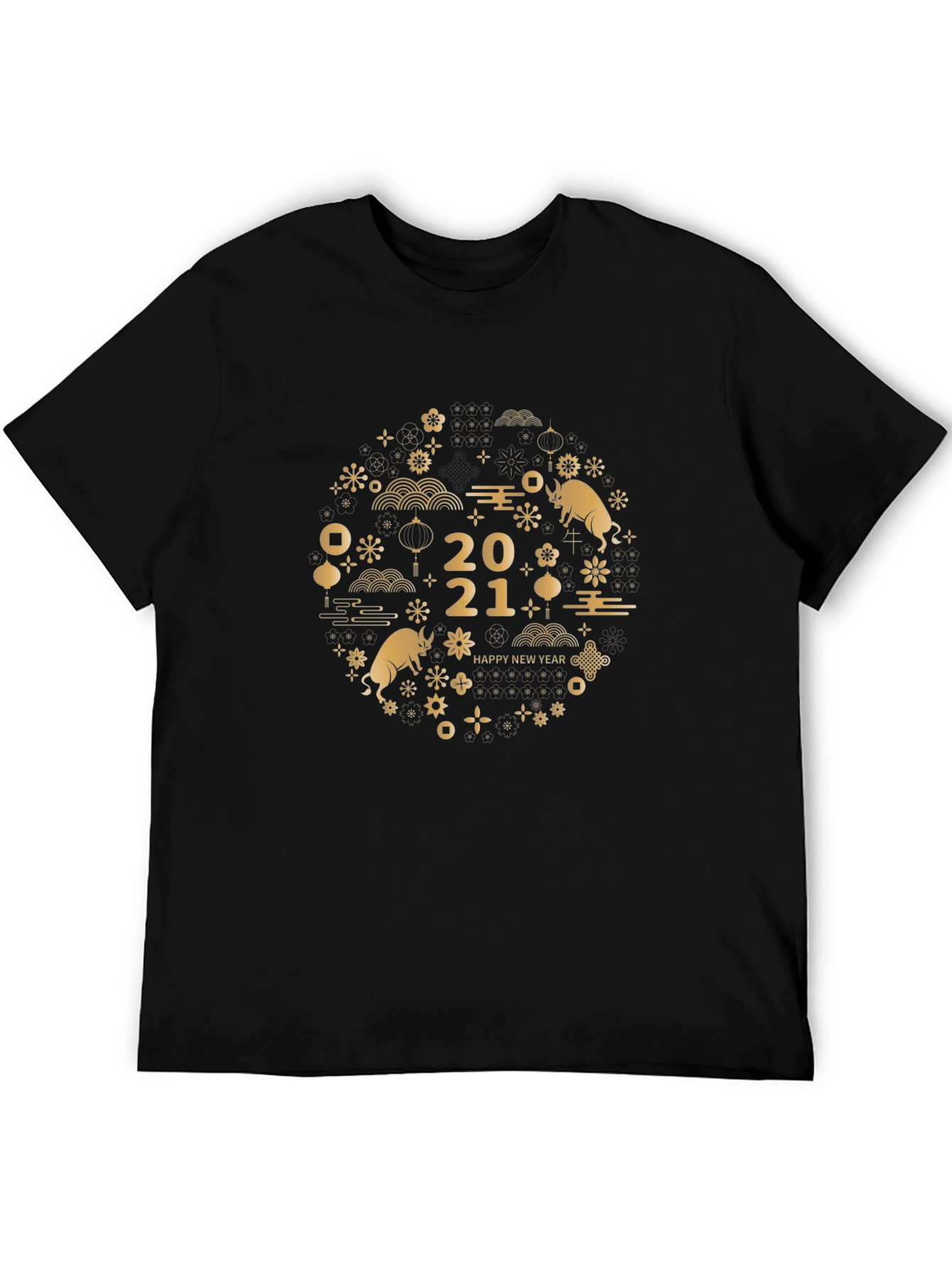 Year of the Ox 2021 Black T-Shirt