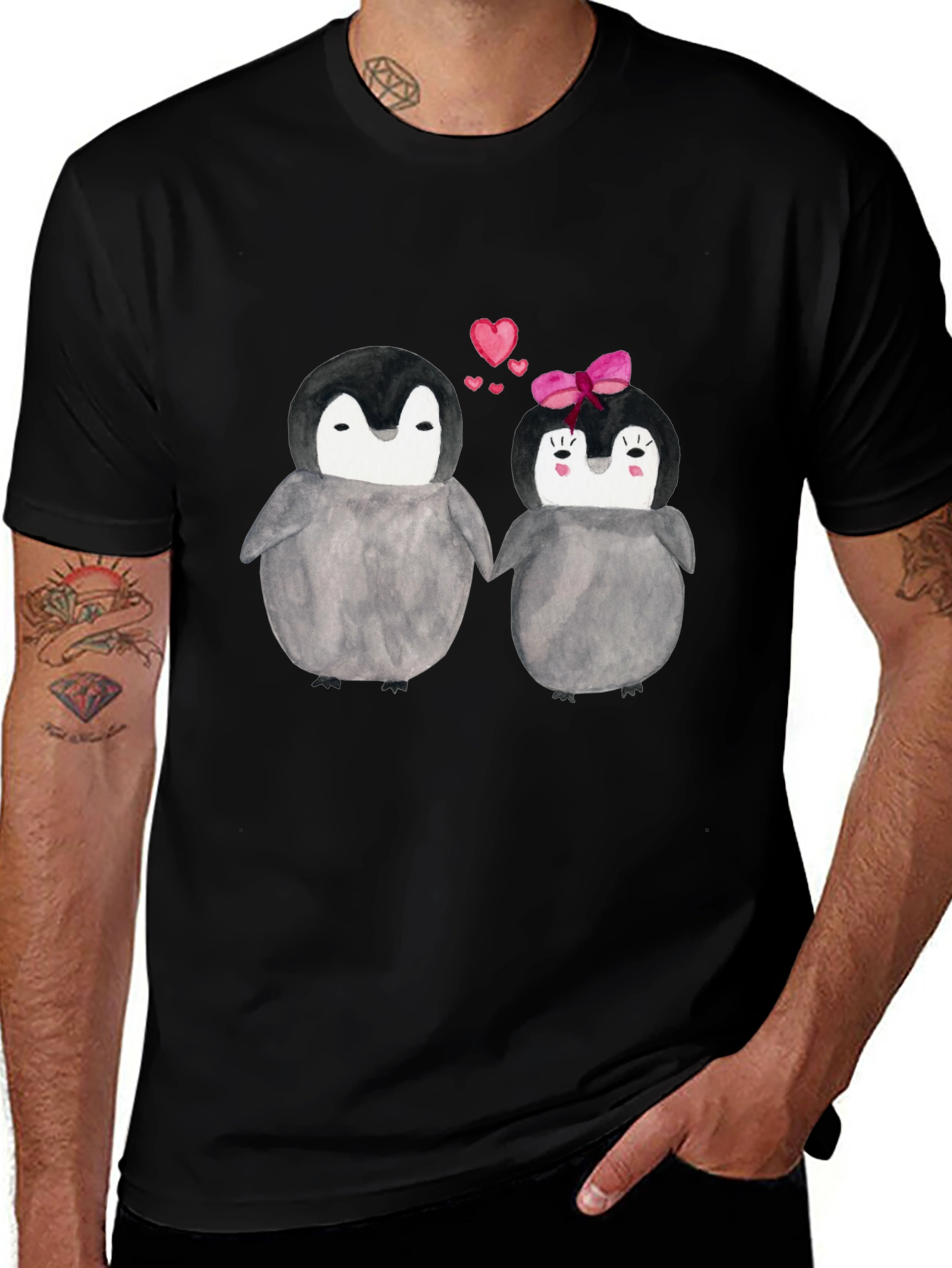 Penguin Love T-Shirt - Cute Couple Design