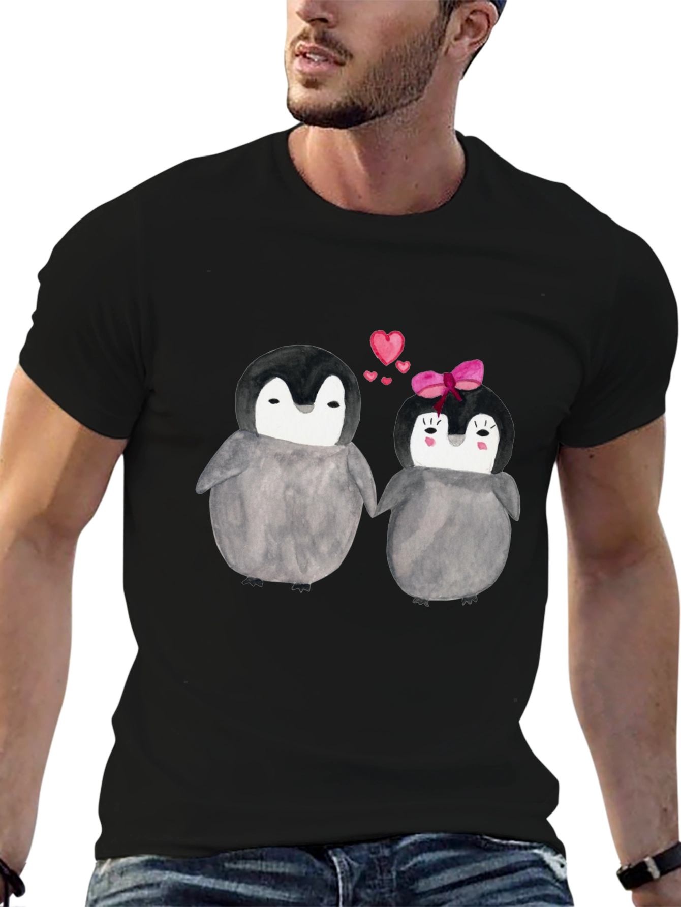 Penguin Love T-Shirt - Cute Couple Design