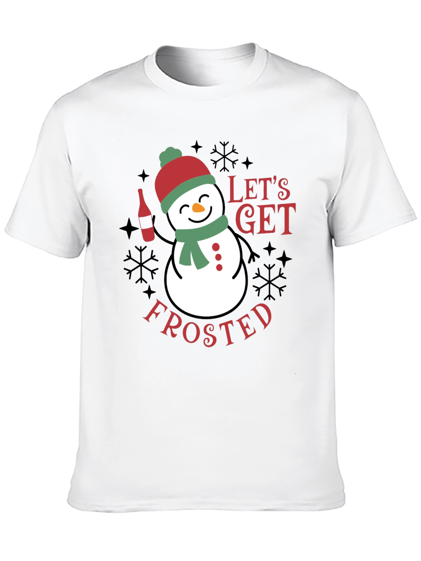 Lets Get Frosted T-Shirt - Festive Holiday Apparel