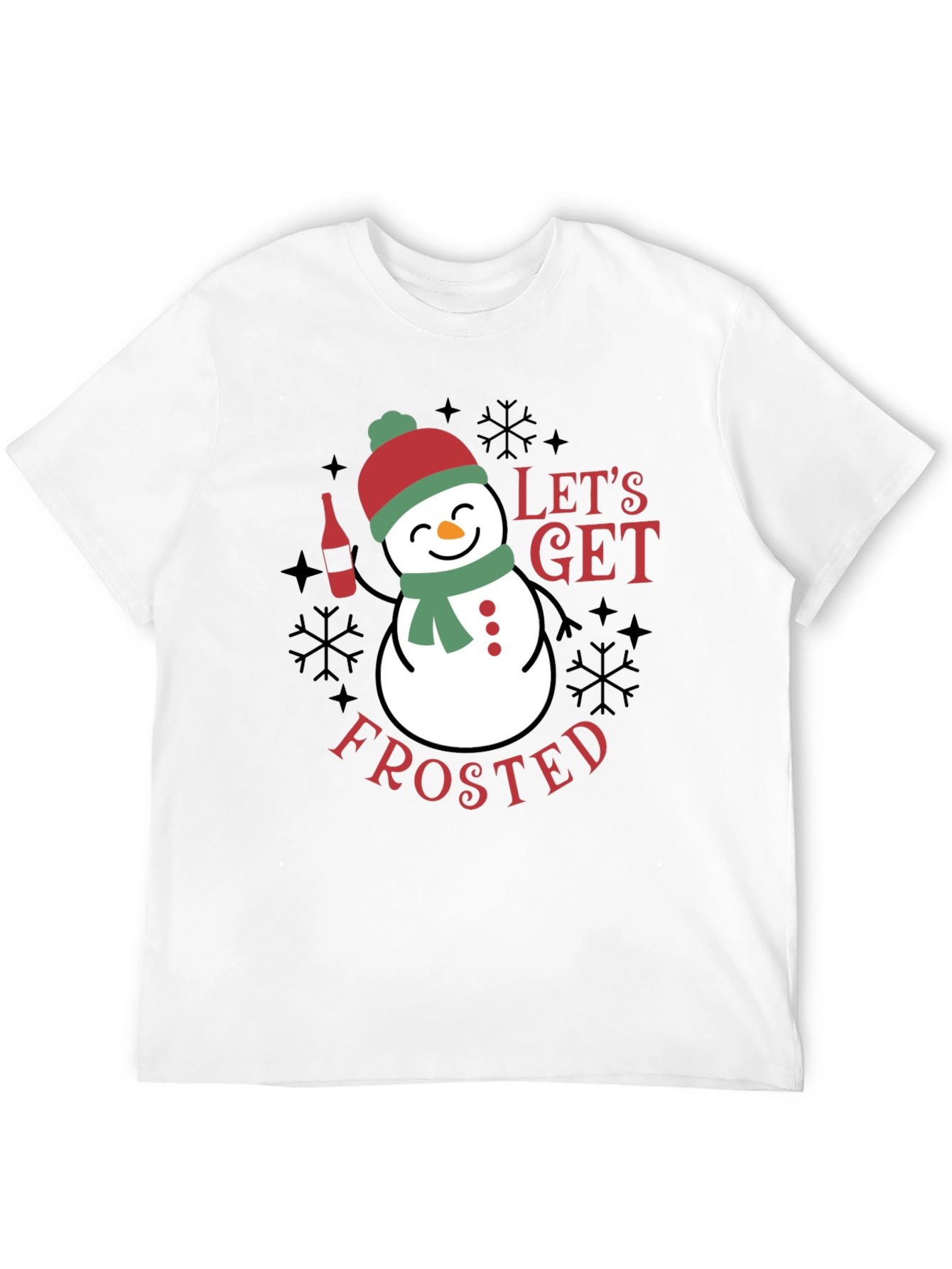 Lets Get Frosted T-Shirt - Festive Holiday Apparel
