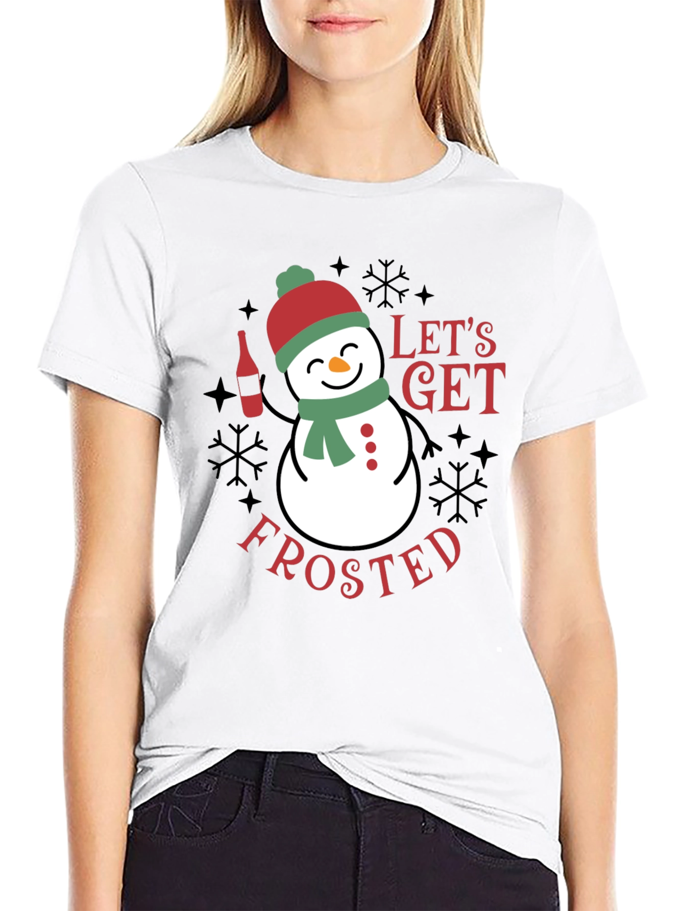 Lets Get Frosted T-Shirt - Festive Holiday Apparel