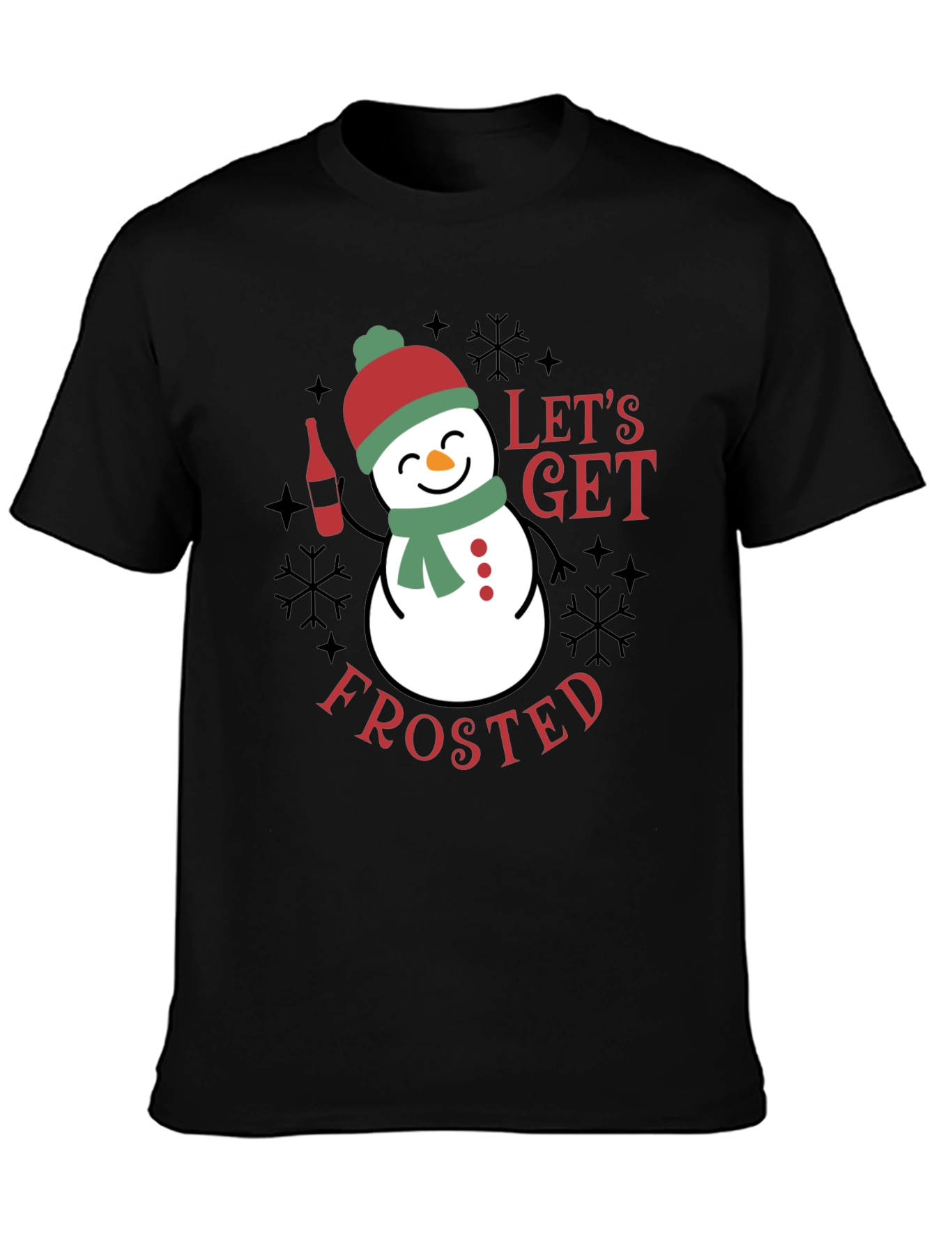 Lets Get Frosted T-Shirt - Festive Holiday Apparel