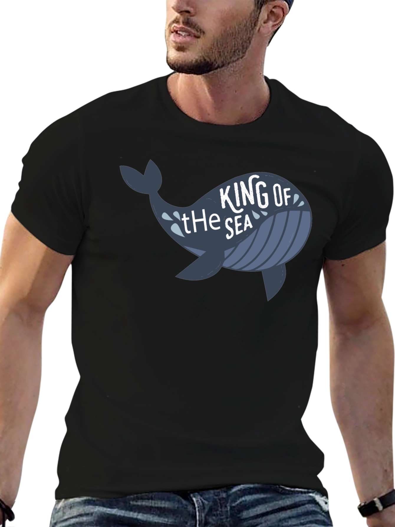 King of the Sea Whale Graphic T-Shirt