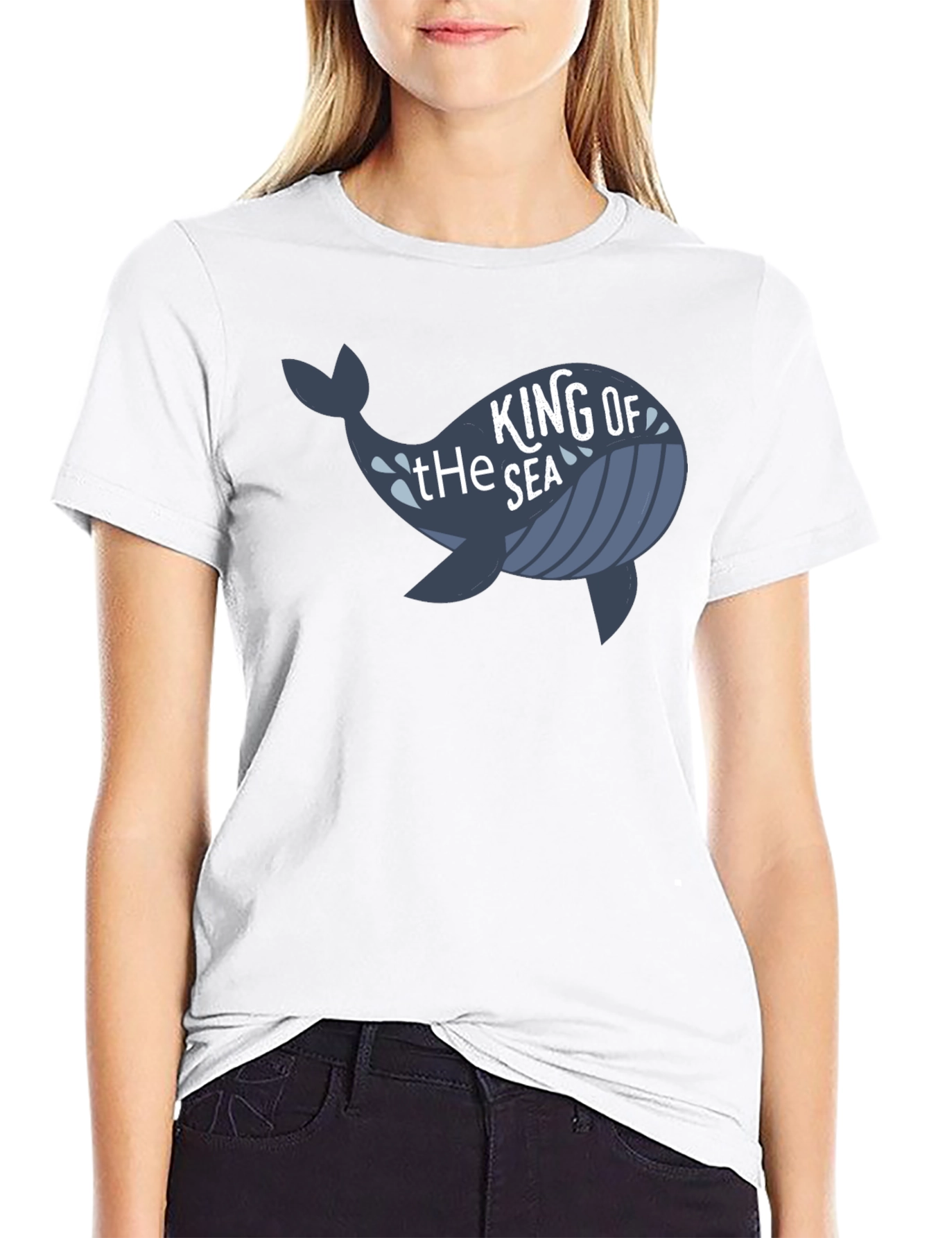 King of the Sea Whale Graphic T-Shirt