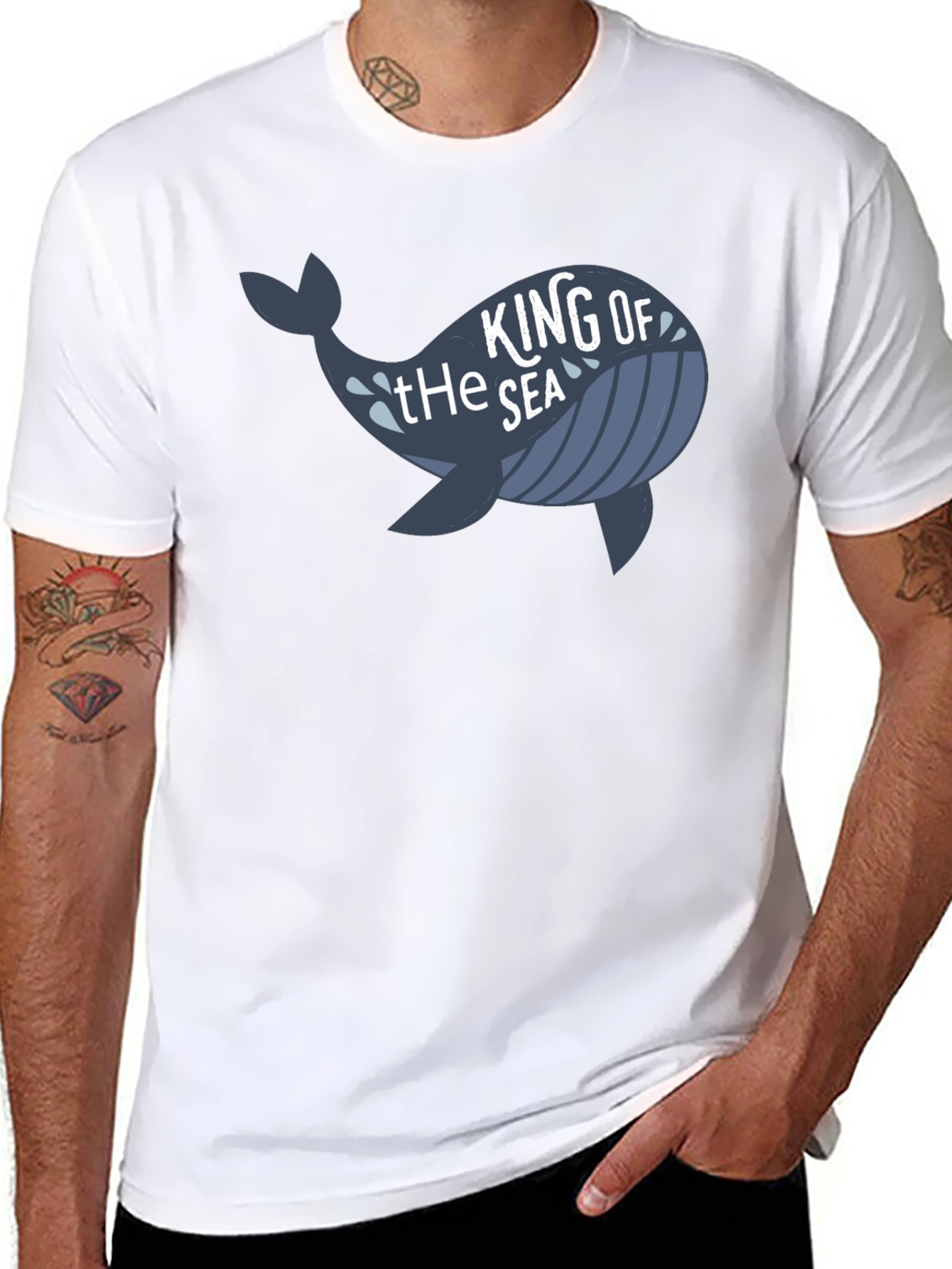 King of the Sea Whale Graphic T-Shirt