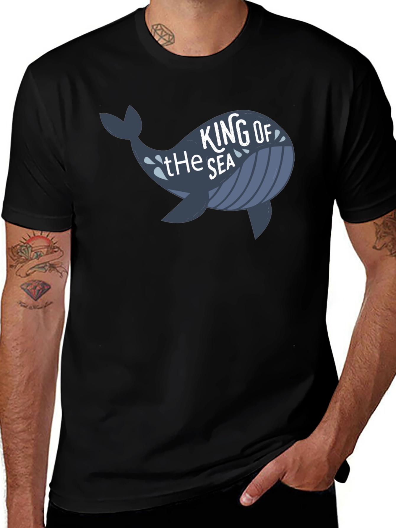 King of the Sea Whale Graphic T-Shirt
