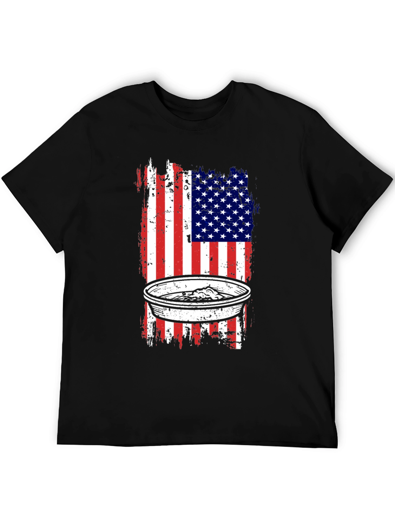 USA Flag Dip T-Shirt - Patriotic Apparel