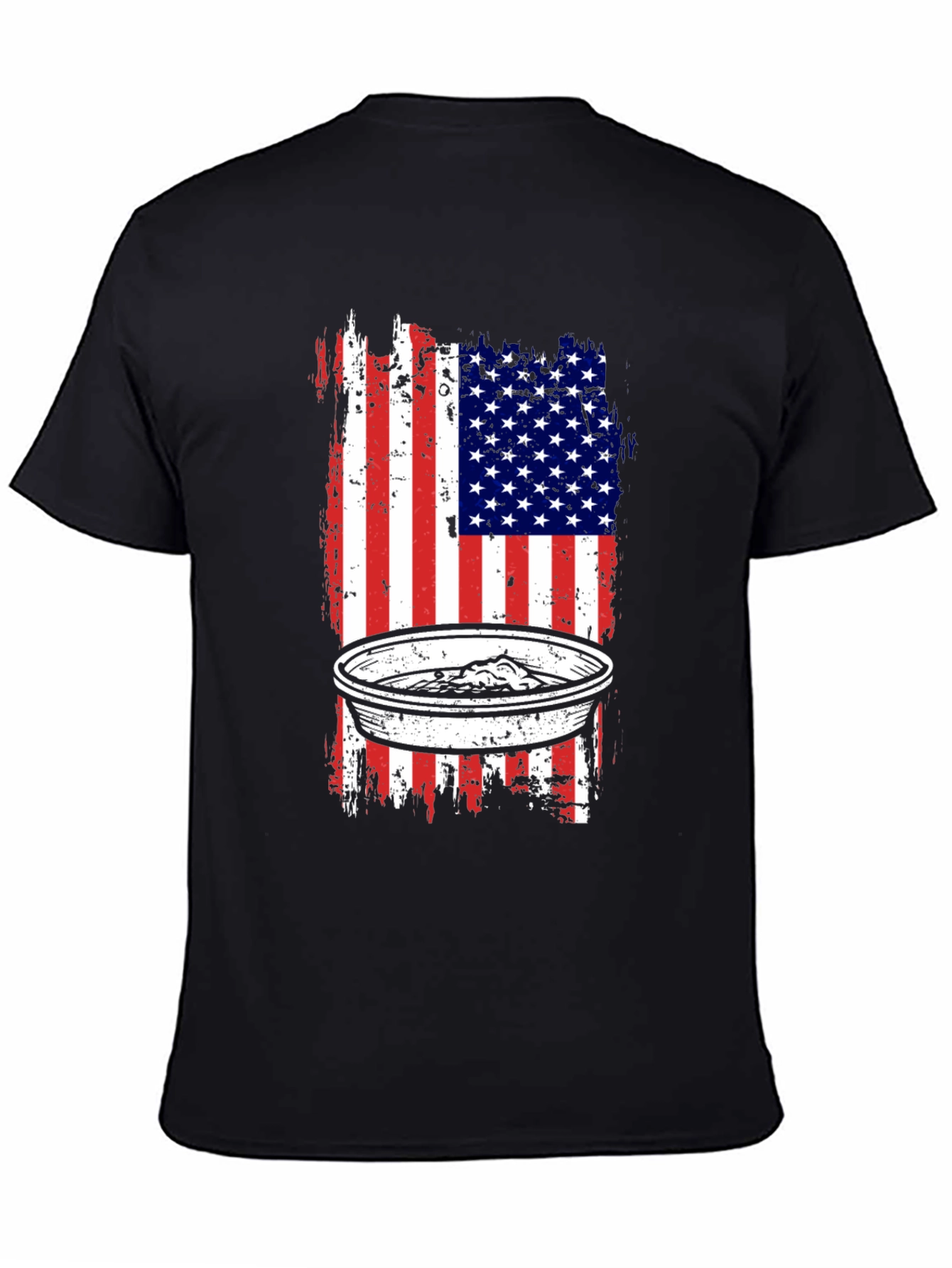 USA Flag Dip T-Shirt - Patriotic Apparel