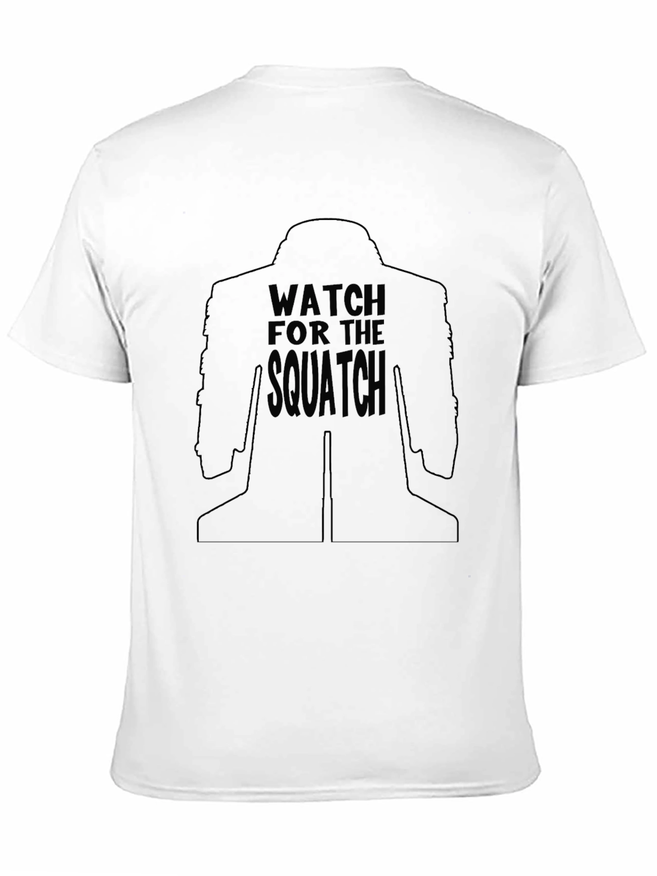 Watch for the Squatch Black T-Shirt