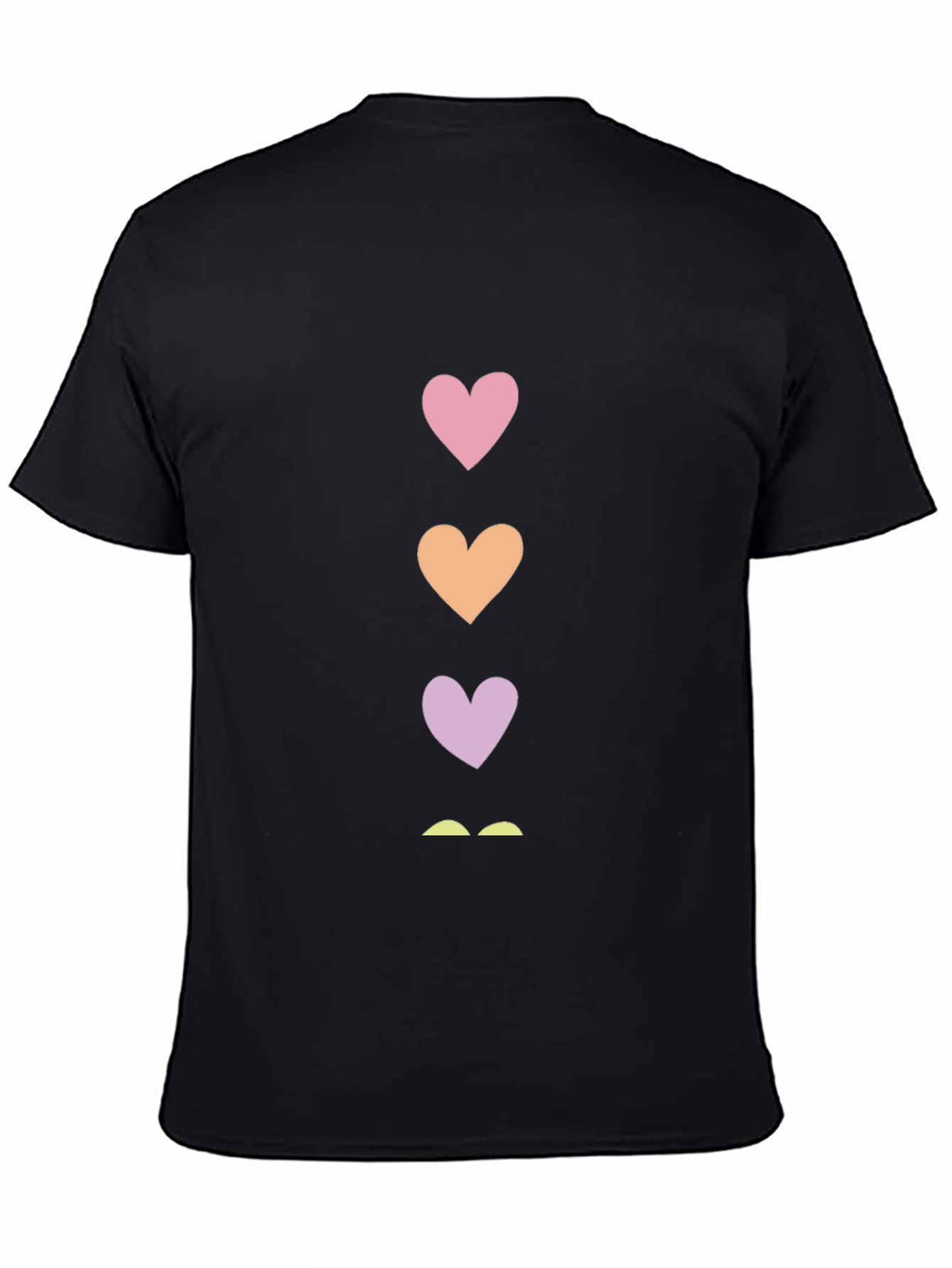 Heart Stacked T-Shirt - Casual Graphic Tee