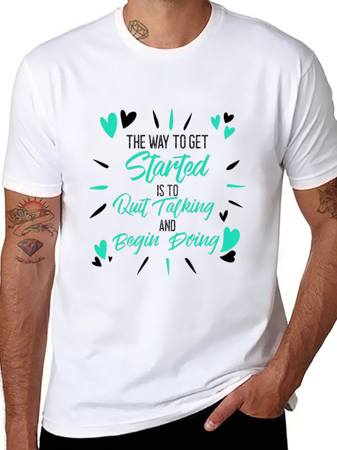 Inspirational Graphic Tee - Start Doing!