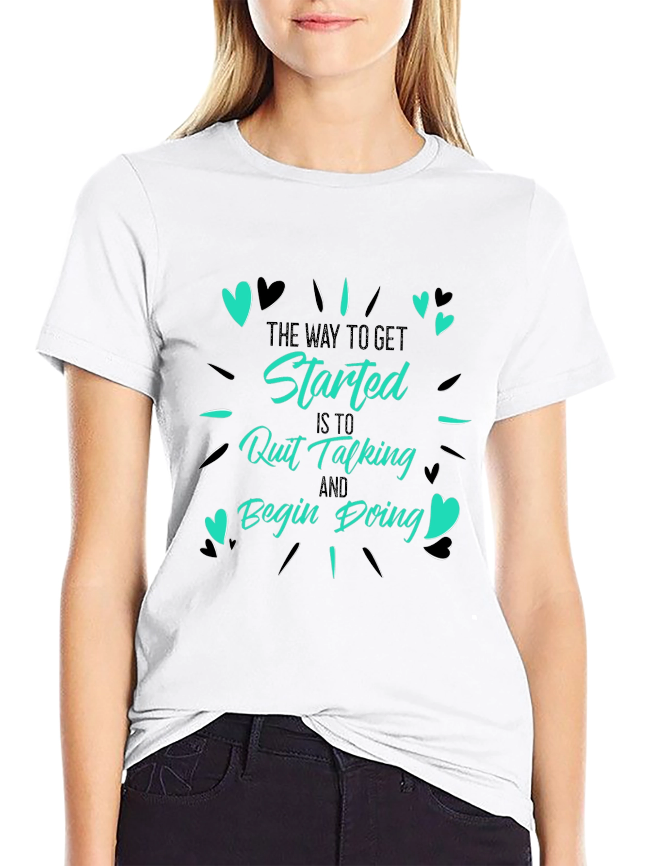 Inspirational Graphic Tee - Start Doing!