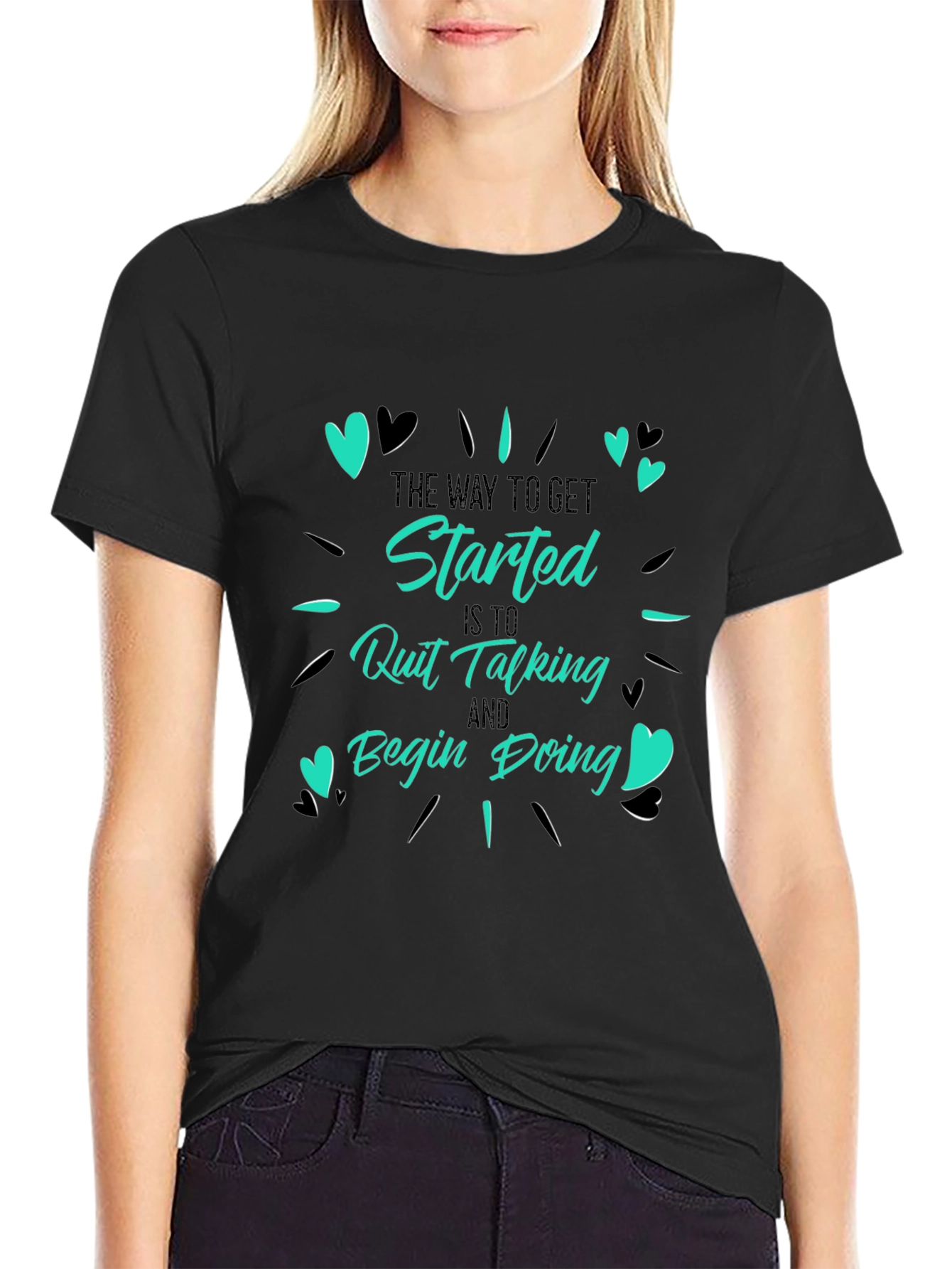 Inspirational Graphic Tee - Start Doing!