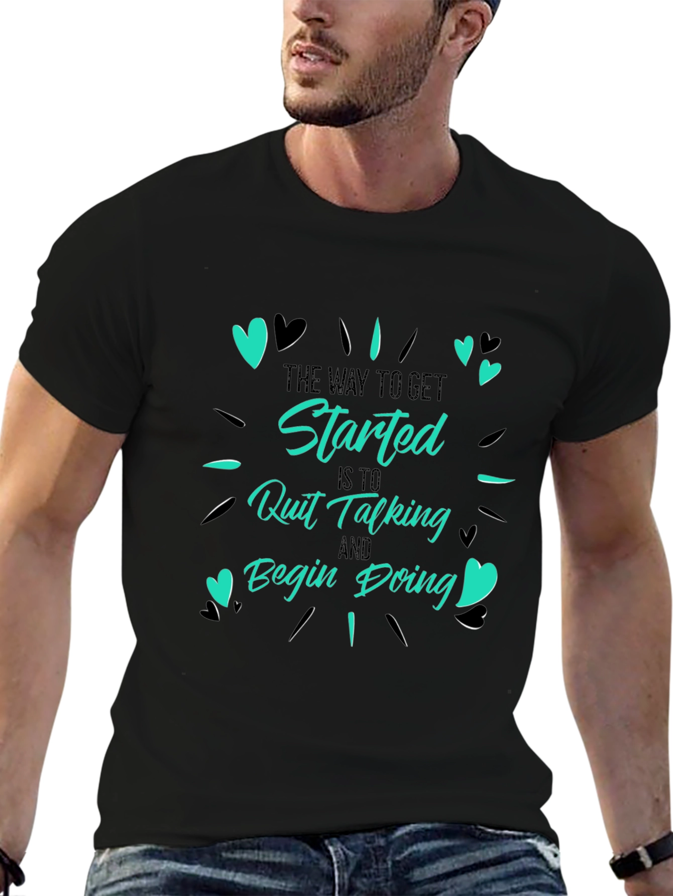 Inspirational Graphic Tee - Start Doing!