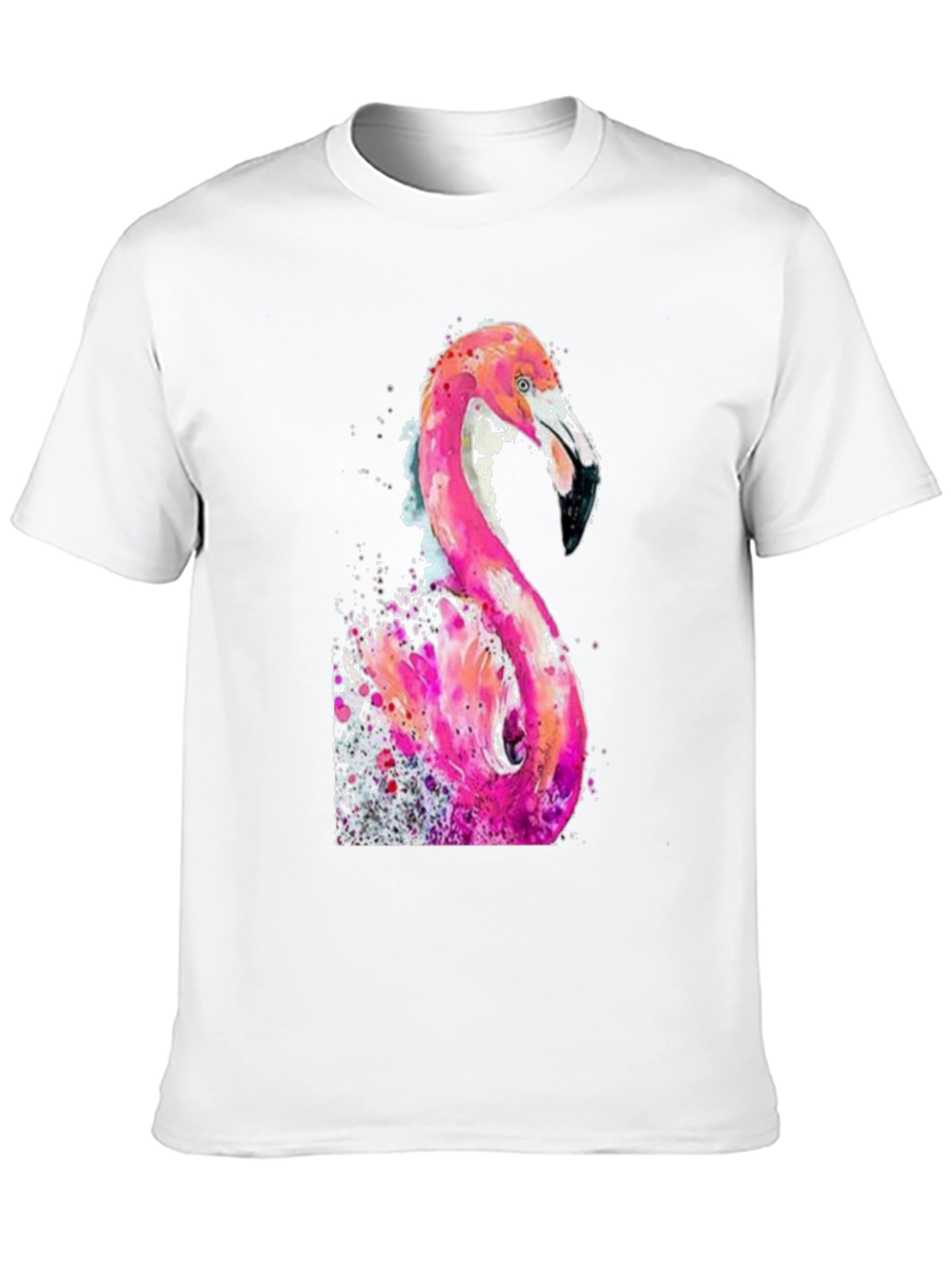 Flamingo Watercolor Graphic T-Shirt