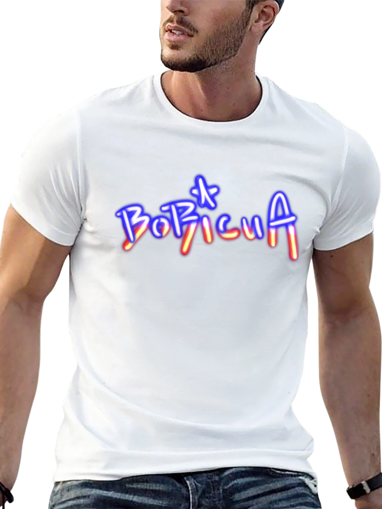 Boricua T-Shirt - Neon Puerto Rico Pride Tee