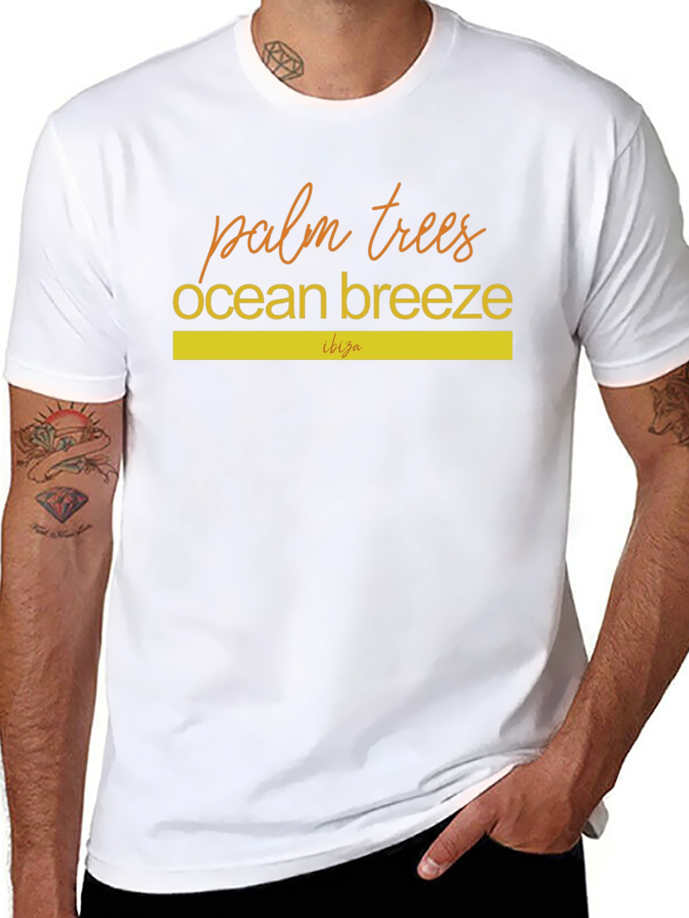Palm Trees & Ocean Breeze Ibiza Graphic Tee