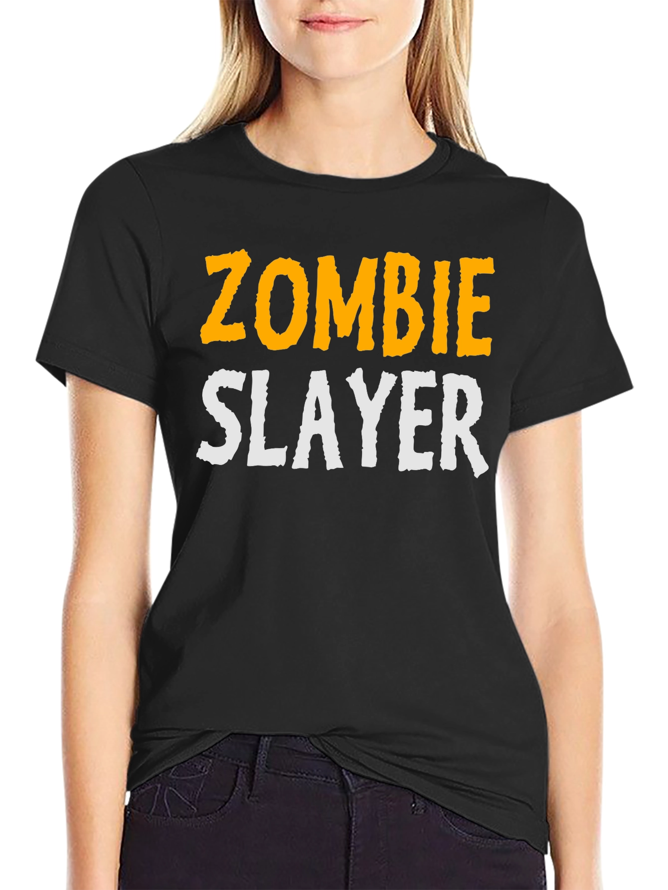 Zombie Slayer Graphic T-Shirt - Black