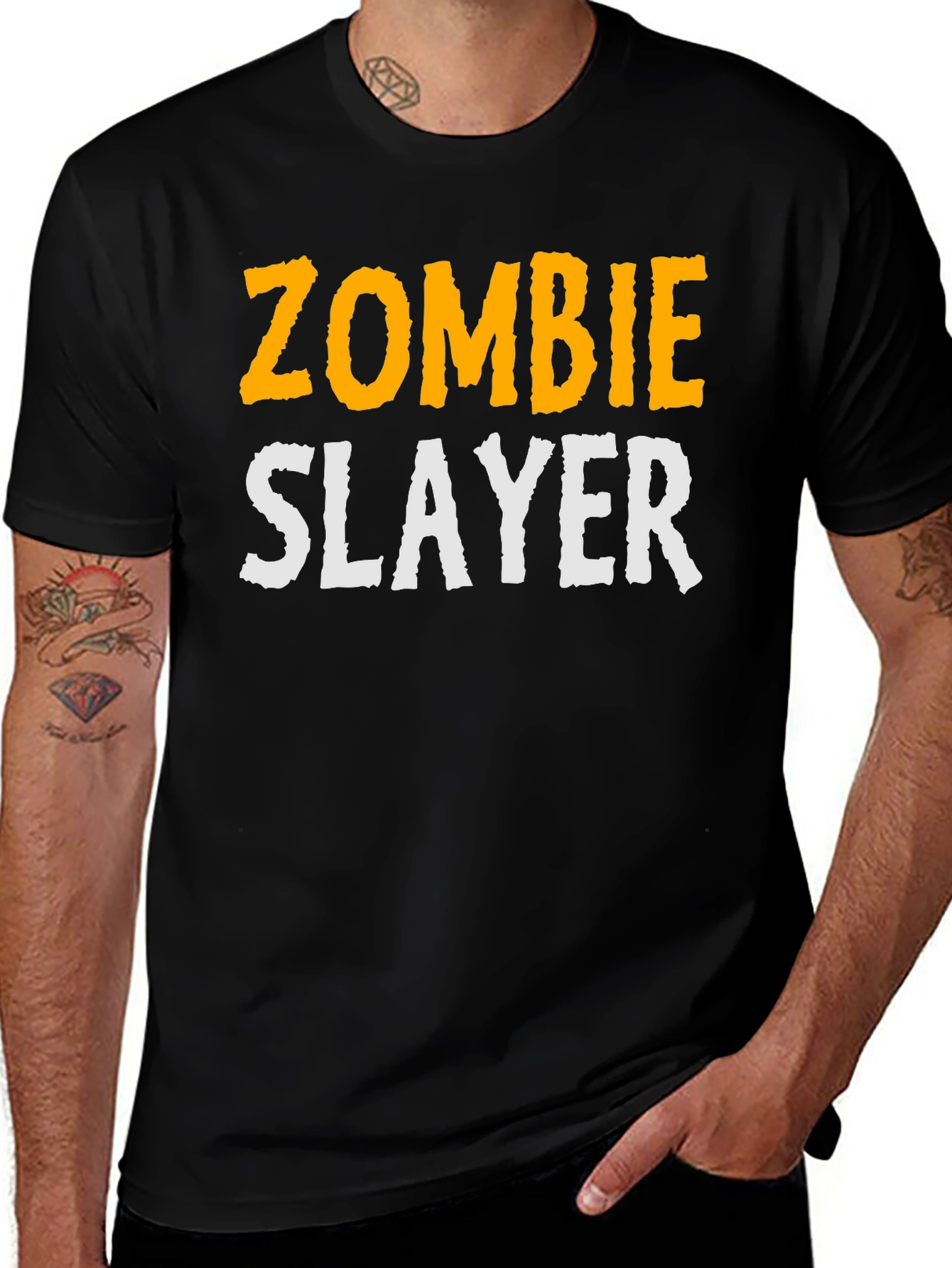 Zombie Slayer Graphic T-Shirt - Black
