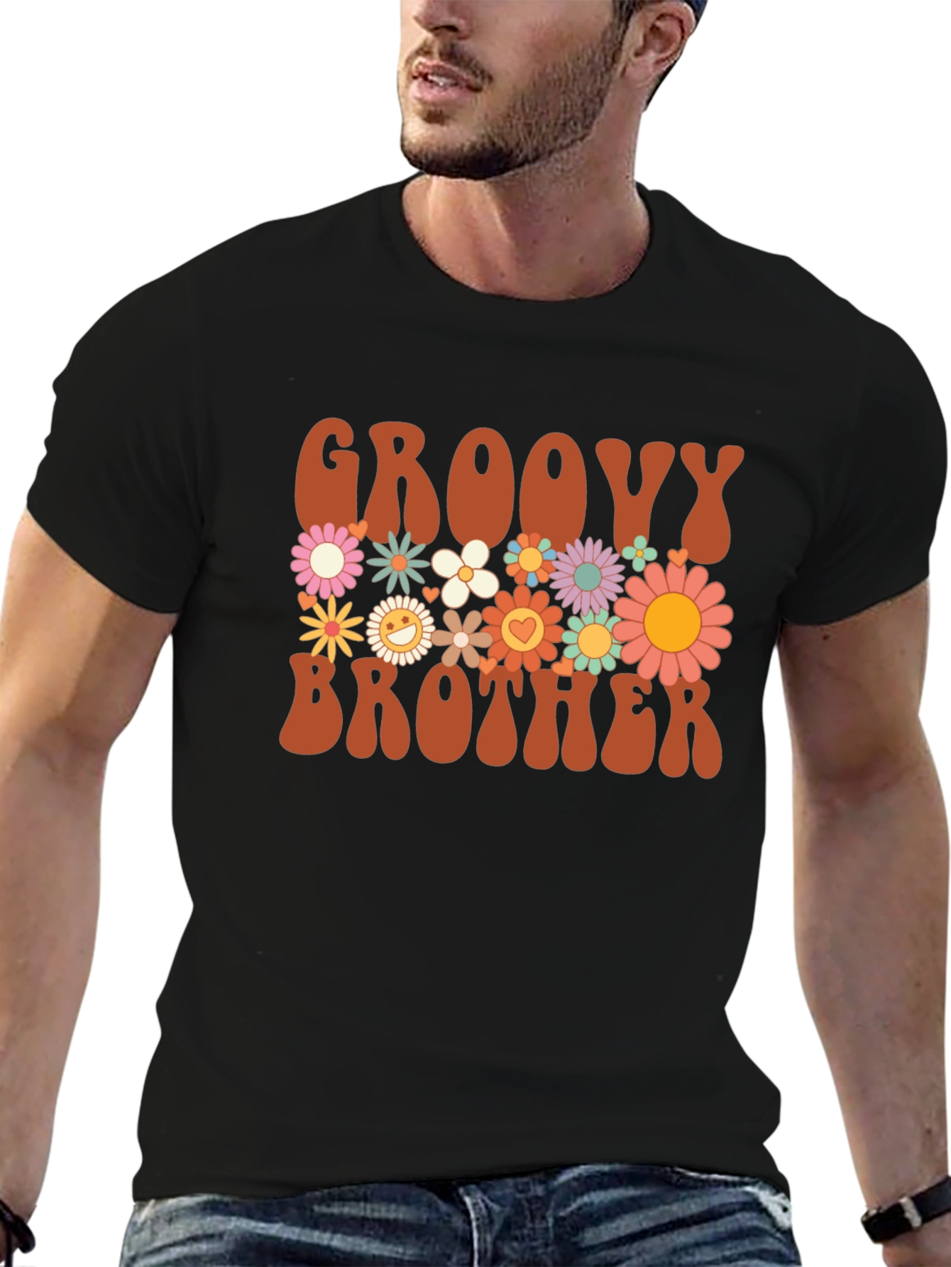Groovy Brother Floral Graphic Tee