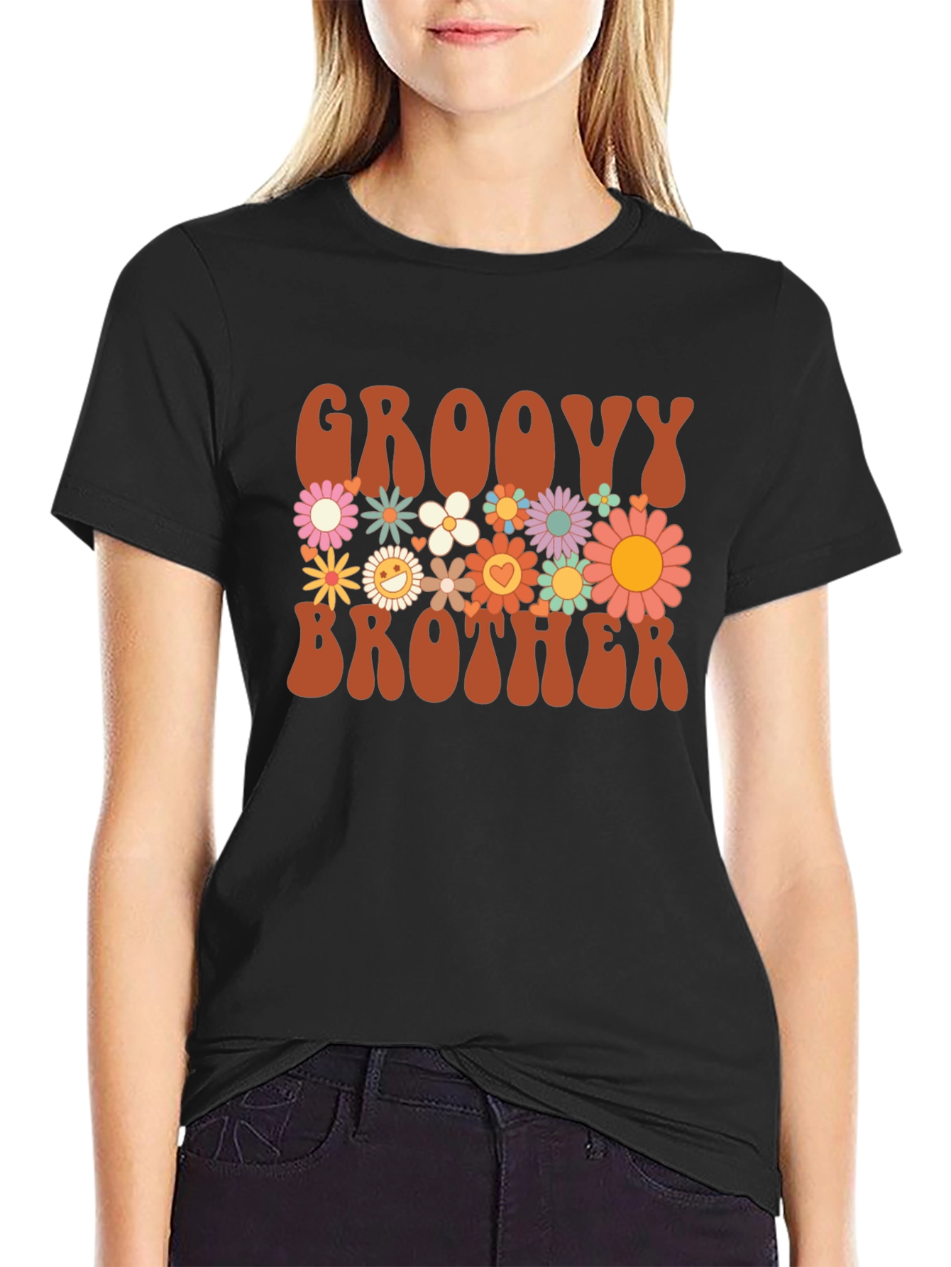 Groovy Brother Floral Graphic Tee