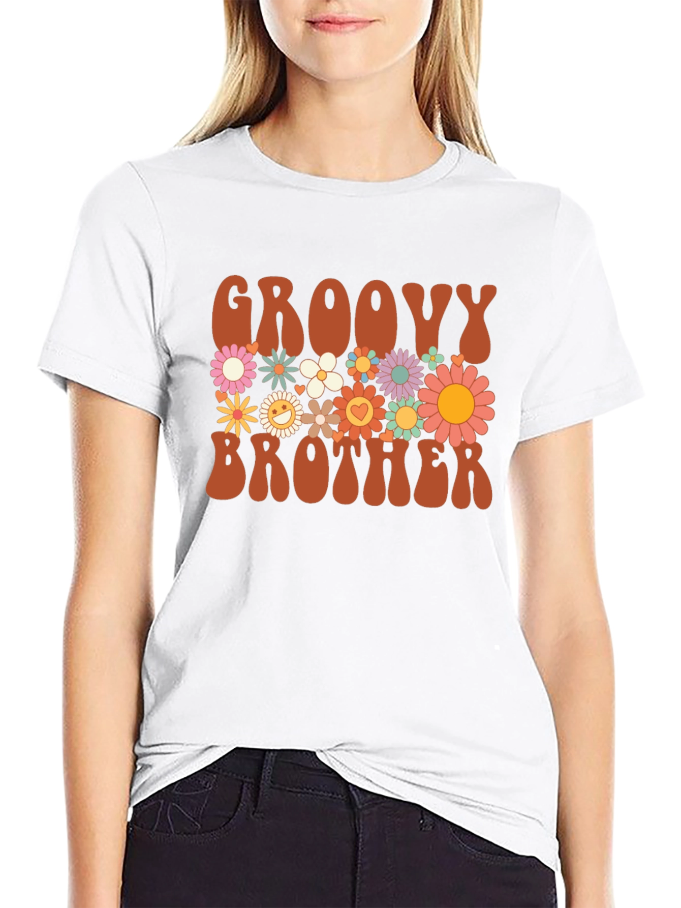 Groovy Brother Floral Graphic Tee