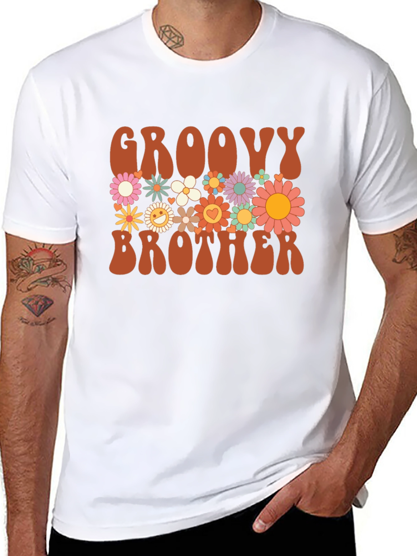 Groovy Brother Floral Graphic Tee