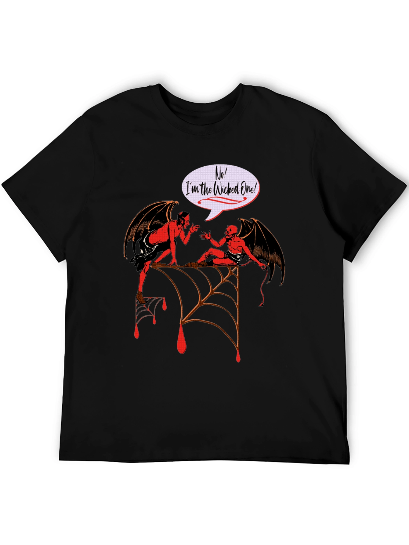 Wicked One Graphic Tee - Halloween Devil Design
