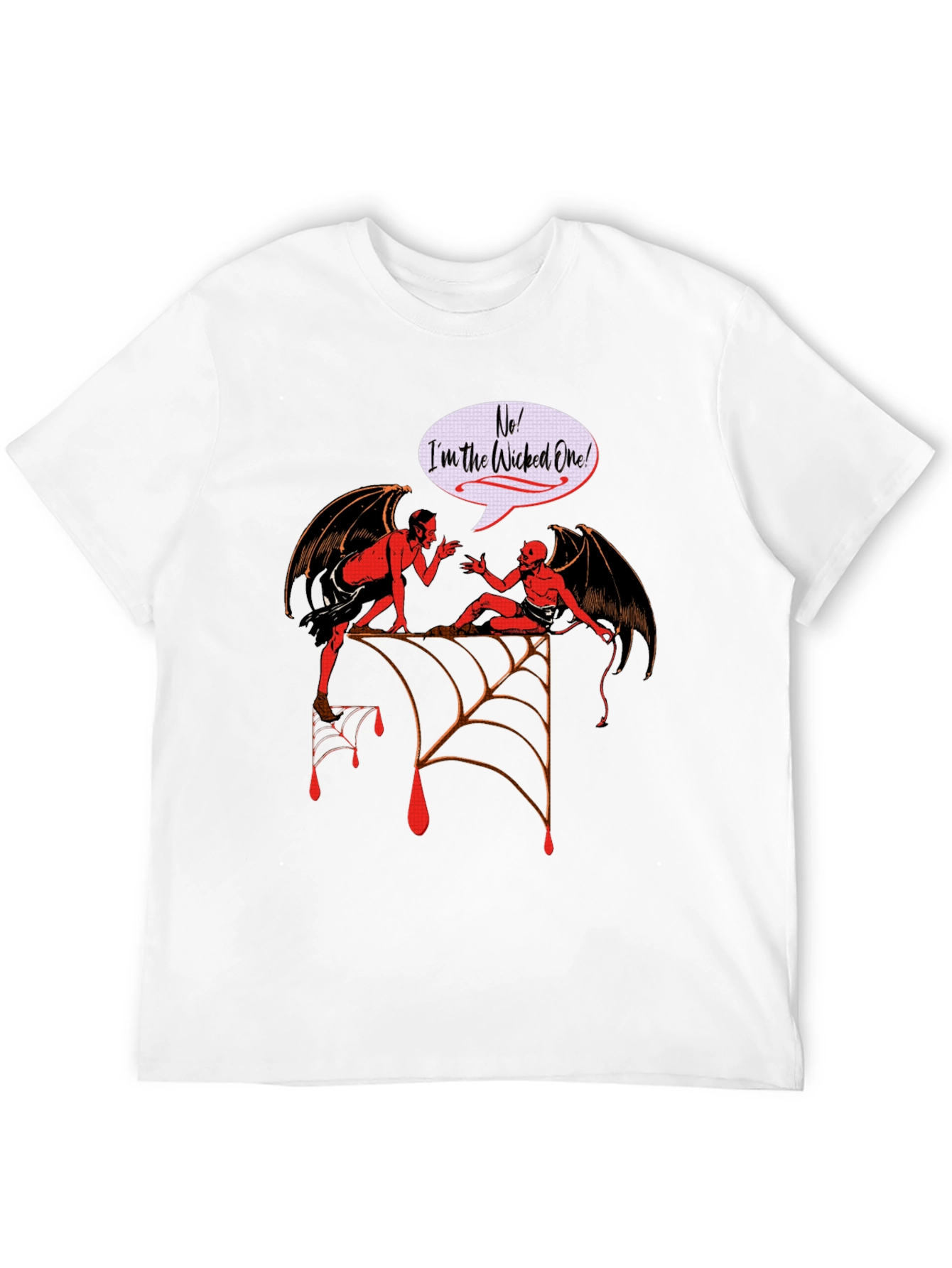 Wicked One Graphic Tee - Halloween Devil Design