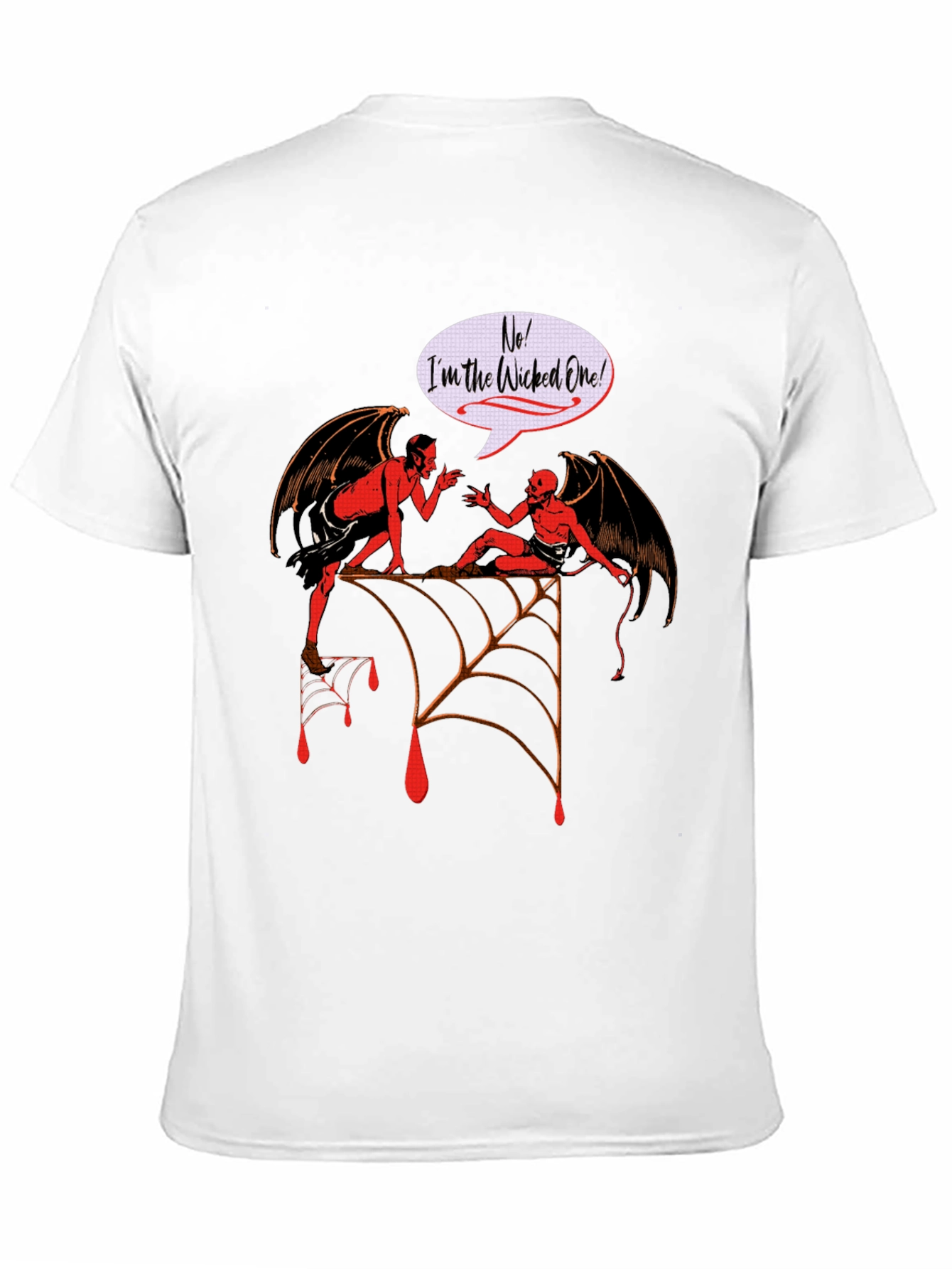 Wicked One Graphic Tee - Halloween Devil Design