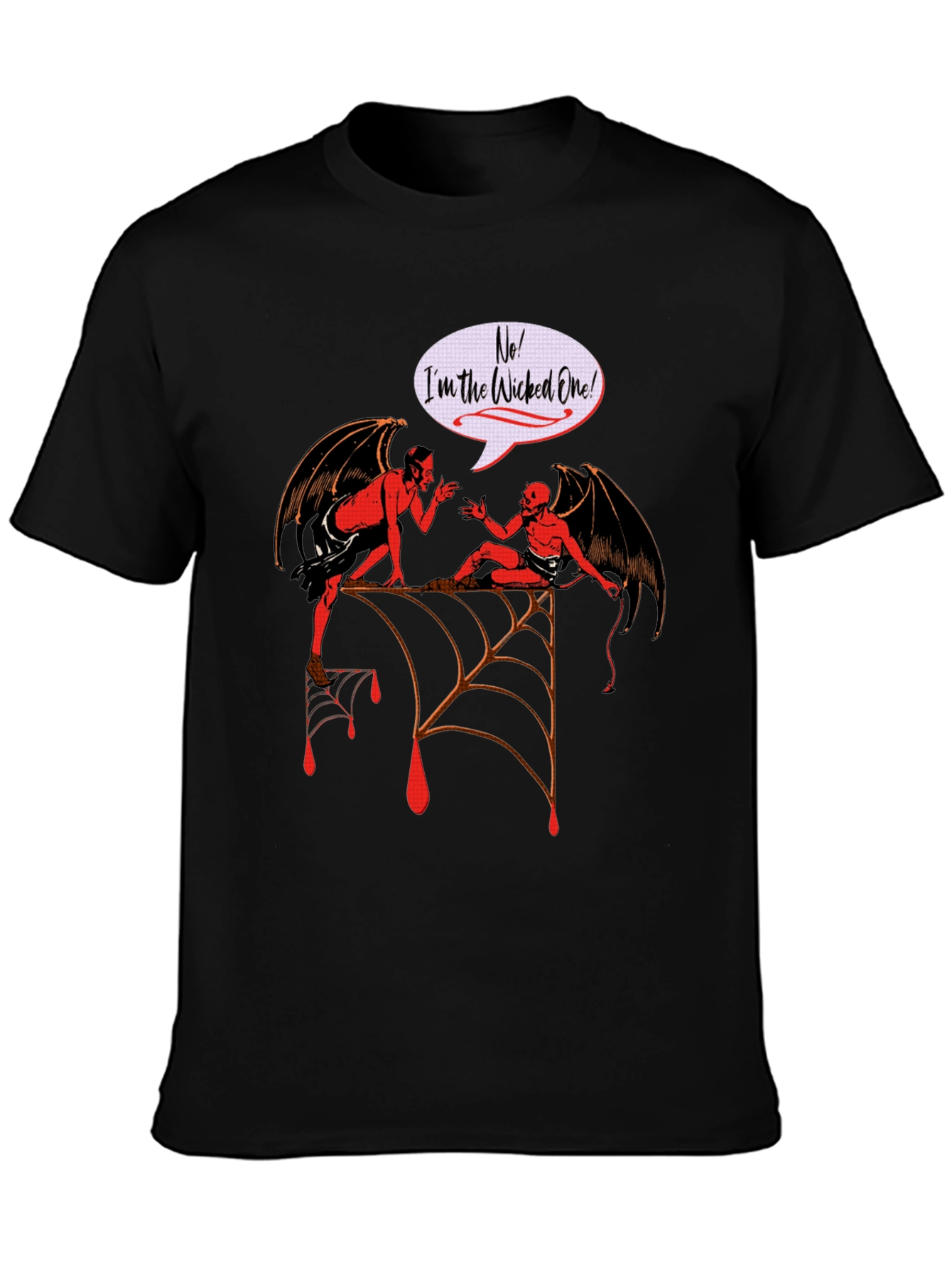 Wicked One Graphic Tee - Halloween Devil Design