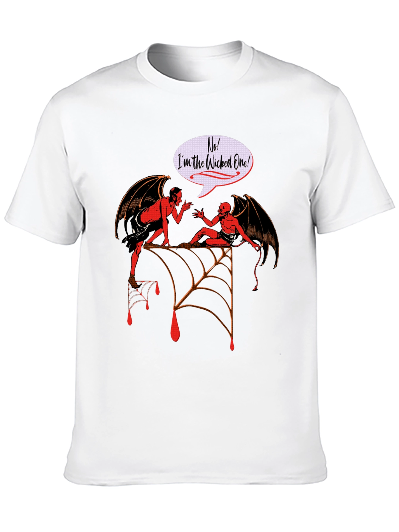 Wicked One Graphic Tee - Halloween Devil Design