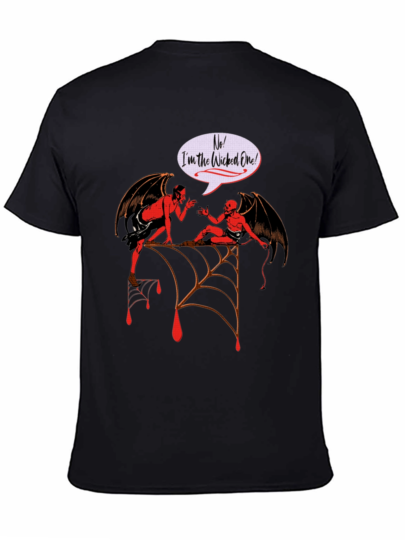 Wicked One Graphic Tee - Halloween Devil Design