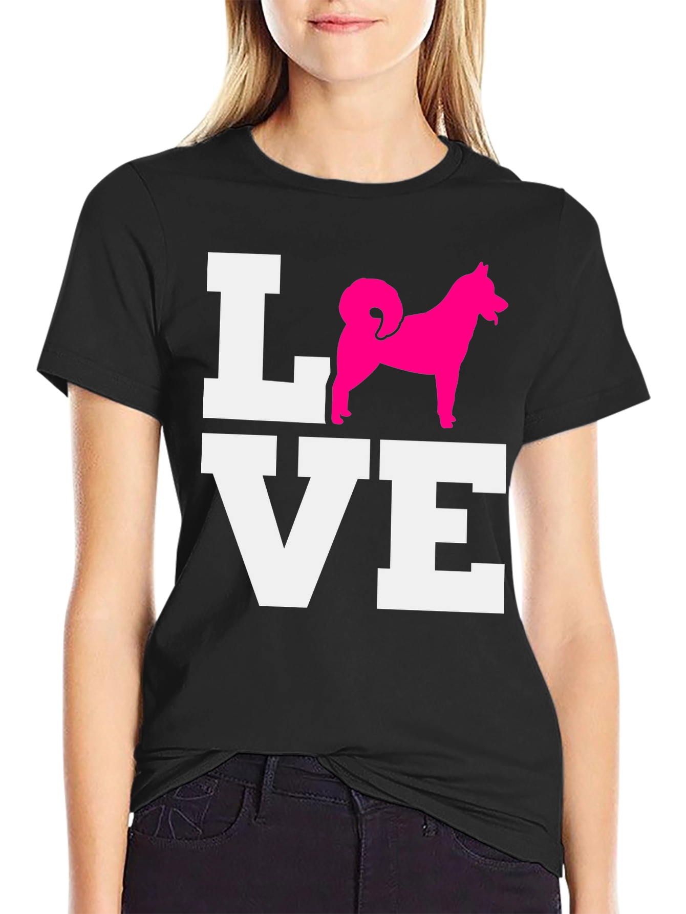 Love Dog Graphic Tee - Black T-Shirt