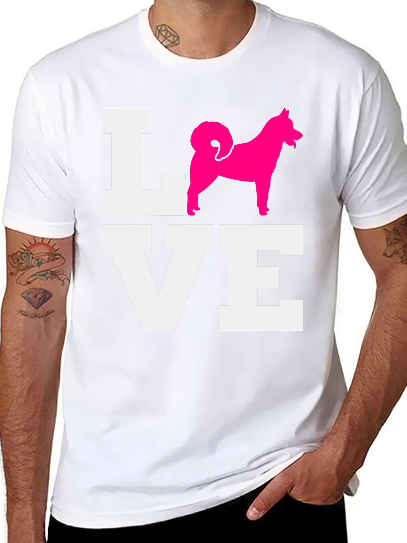 Love Dog Graphic Tee - Black T-Shirt