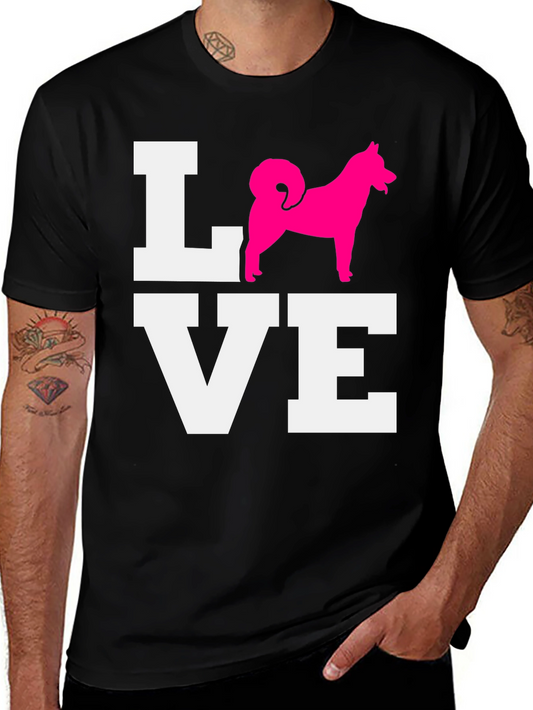 Love Dog Graphic Tee - Black T-Shirt